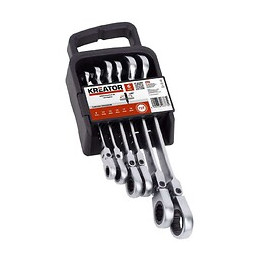 Jeu 6 Clés Mixtes Articulées À Cliquet  8à19mm  Kreator