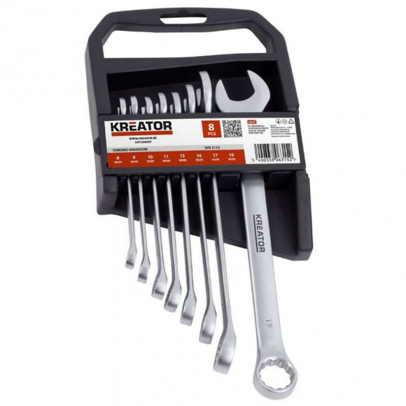 Jeu De 8 Clés Mixtes De 6 À 19mm Kreator