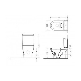 Pack Wc À Poser En Porcelaine Blanc