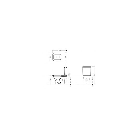 Pack Wc À Poser Sortie Horizontale Moderne - Diago