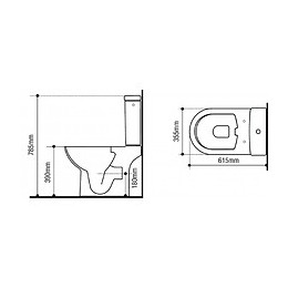 Pack Wc À Poser Sans Bride Sortie Horizontale - Friendly