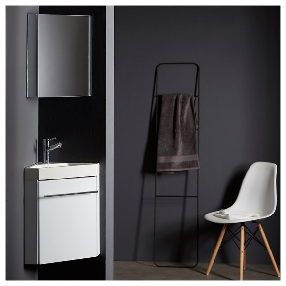 Armoire Miroir D'angle Pour Lave Mains 45x30.5
