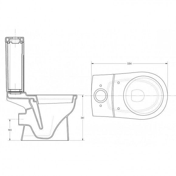 Pack Wc Gain De Place Sortie Horizontale Traitement 'hygiène +'