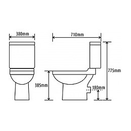 Pack Wc À Poser Avec Abattant Magnétique Sortie Horizontale