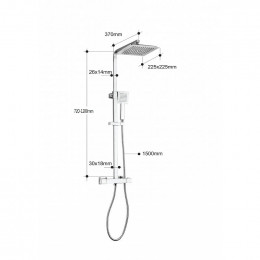 Colonne De Douche Thermostatique Chromée Avior