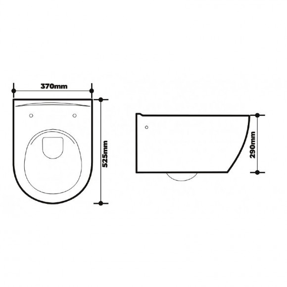 Cuvette Suspendue Sans Bride Avec Abattant Slim - Ceres