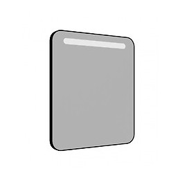 Miroir Salle De Bain Éclairant Rétro 60 Cm Noir Allibert