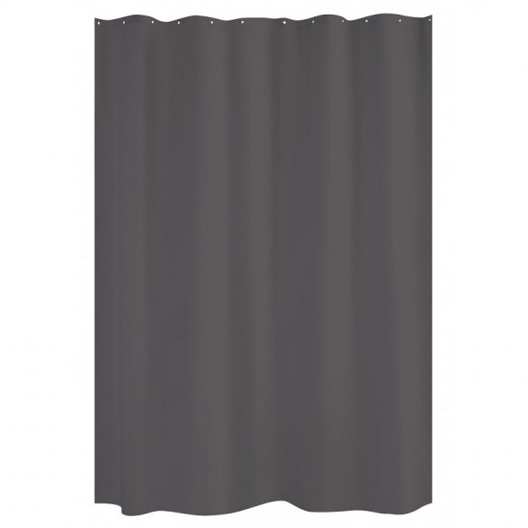 Rideau De Douche Uni Coloris Carbone