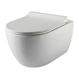 Pack Wc Suspendu Avec Bâti Universel À Commande Sensitive + Cuvette Design Sans Bride