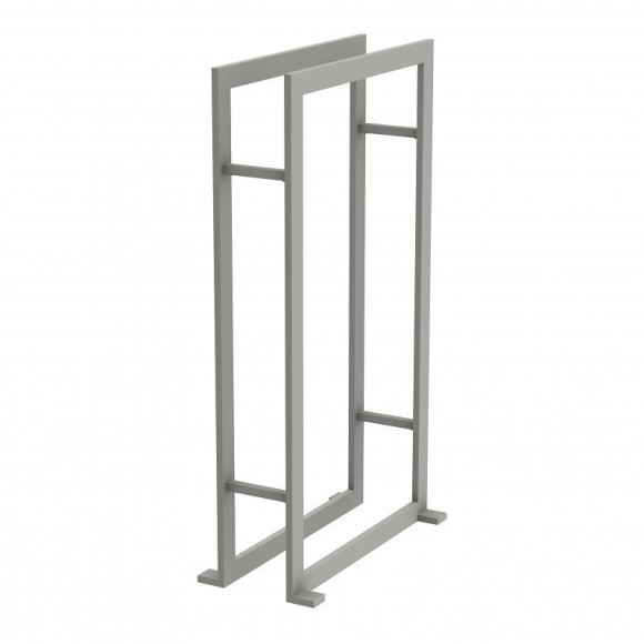 Porte Serviette À Poser - 2 Barres - Loft Game - Gris