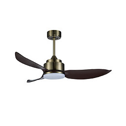 Ventilateur De Plafond 142cm Dc Led 24w Cct Laiton/marron Iot