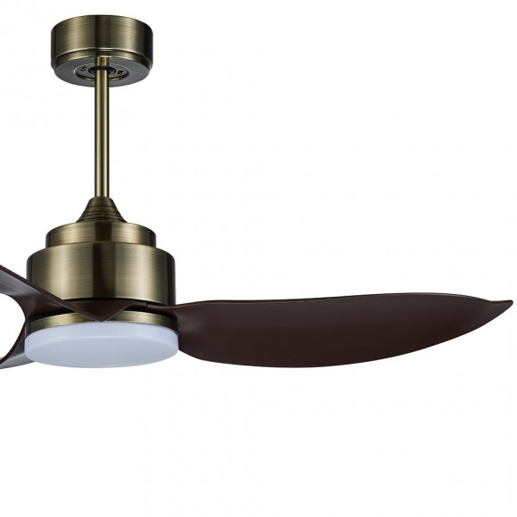 Ventilateur De Plafond 142cm Dc Led 24w Cct Laiton/marron Iot