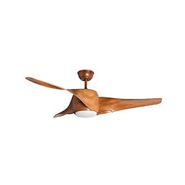 Ventilateur De Plafond 127cm Ac Led 18w 3000k Marron