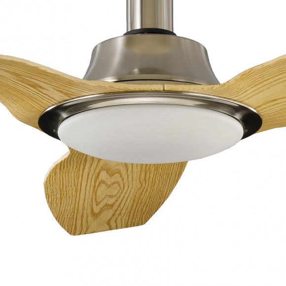 Ventilateur De Plafond 142cm Dc Led 24w 4000k Nickel/bois