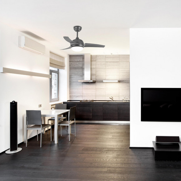 Ventilateur De Plafond 107cm Ac Led 18w Cct Gris