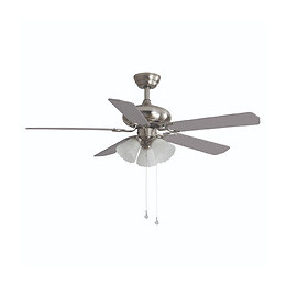 Ventilateur De Plafond 132cm Ac 3xe27 Reversible Gris/blanc