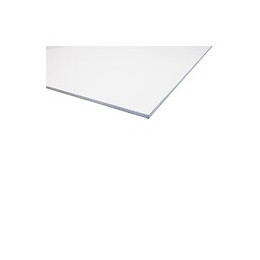 Plaque Pvc Expansé Blanc Blanc, E : 10 Mm, L : 100 Cm, L : 100 Cm, Surface Couverte En M² - 1