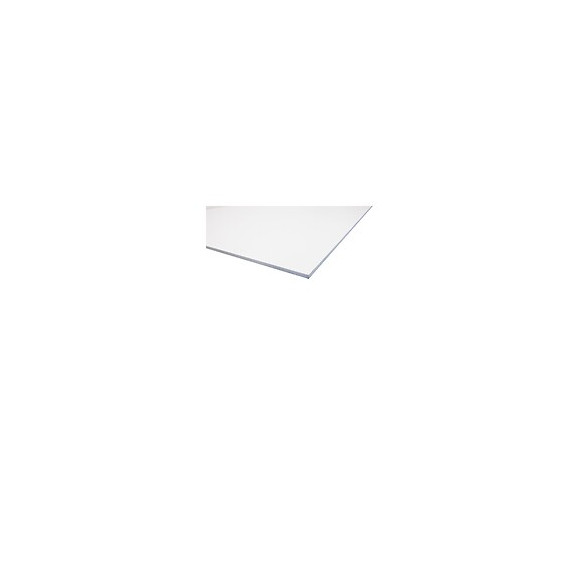 Plaque Pvc Expansé Blanc Blanc, E : 10 Mm, L : 100 Cm, L : 100 Cm, Surface Couverte En M² - 1