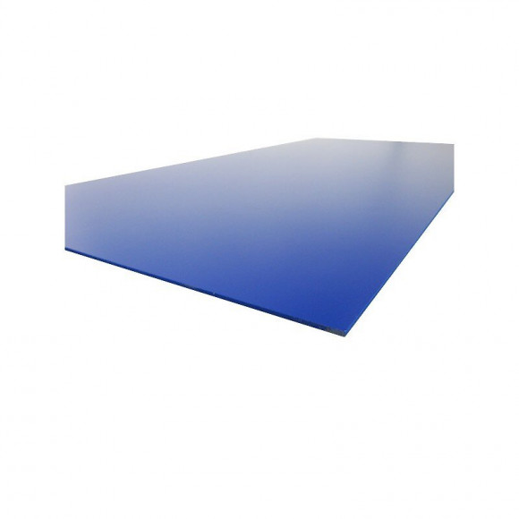 Plaque Pvc Expansé Couleur Bleu, E : 3 Mm, L : 100 Cm, L : 100 Cm, Surface Couverte En M² - 1