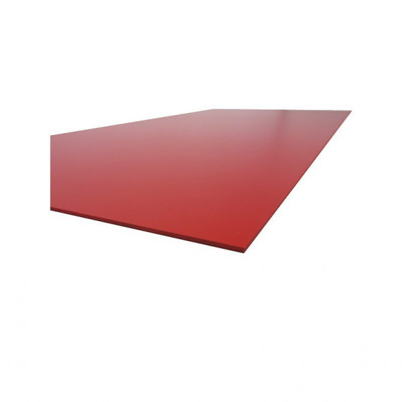 Plaque Pvc Expansé Couleur Rouge, E : 3 Mm, L : 100 Cm, L : 100 Cm, Surface Couverte En M² - 1