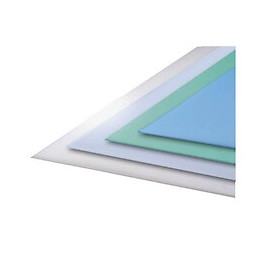 Verre Synthétique Dépoli Bleu Vert, E : 3 Mm, L : 100 Cm, L : 100 Cm