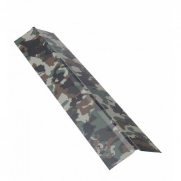 Faîtière Double Pan 1 M Pour Plaque Nervurée Acier Laqué Camouflage, L : 1 M