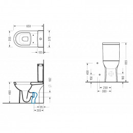 Pack Wc Surelevé Friendly Sortie Verticale Vario Maxi Confort