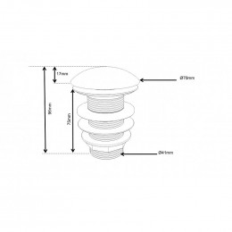 Bonde Clic Clac Sans Trop Plein Blanc Satinée