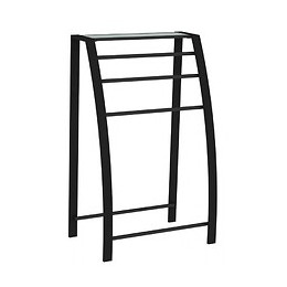 Porte Serviette À Poser Moderne 3 Barres Noir