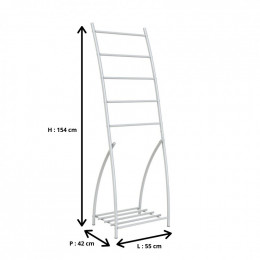 Porte-serviettes Sur Pied 5 Barres Happy - Allibert