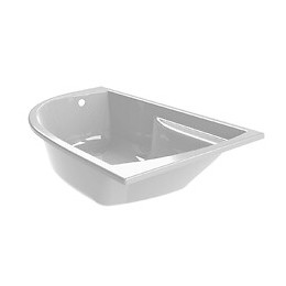 Baignoire Gain De Place Asymétrique Gauche Diva 160 X 90 Cm