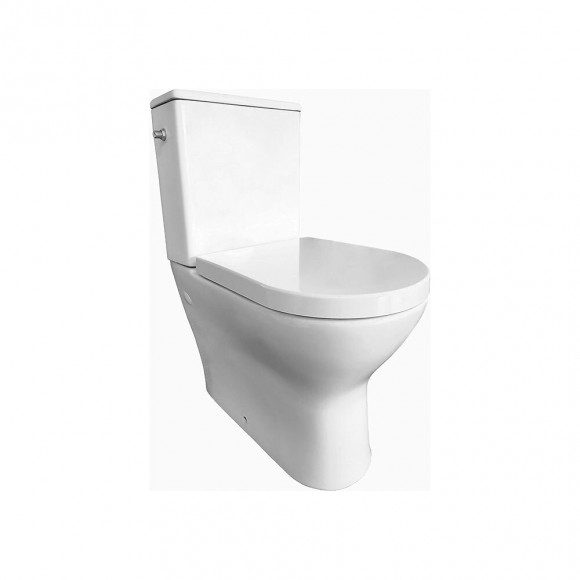 Pack Wc À Poser Kobalt Avec Cuvette Rimless - Mécanisme 3/6l Et Alimentation D'eau Silencieuse