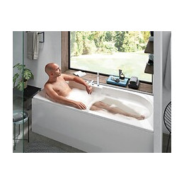 Baignoire Rectangulaire Moovance - Double Dos Et Siège Intégré 170 X 75 Cm