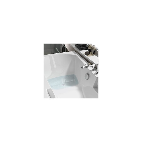 Baignoire Rectangulaire Moovance - Double Dos Et Siège Intégré 170 X 75 Cm