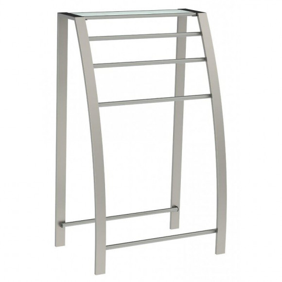 Porte Serviette À Poser 3 Barres Gris Mat Moderne