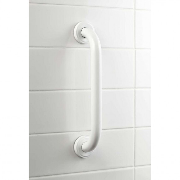 Barre De Soutien Poignée Pmr 30 Cm Blanche Allibert