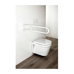 Poignée Pmr Pivotante En Inox Usis Blanc