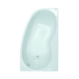 Baignoire Asymétrique Gauche Jacana Gain De Place+ Tablier Acrylique Inclus 150 X 90 Cm