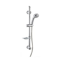 Set De Douche Avec Douchette 3 Jets, Flexible Et Barre De Douche Chromée Lago 4