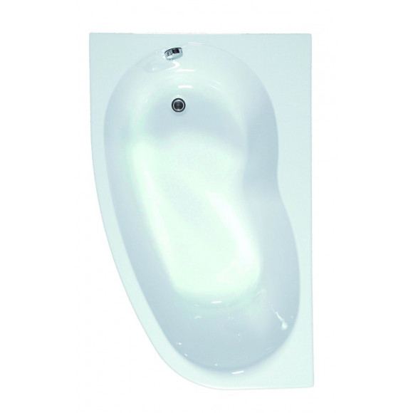 Baignoire Asymétrique Droite Elba Duo 160 X 100 Cm