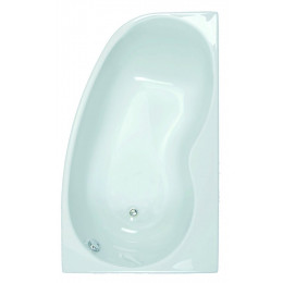 Baignoire Asymétrique Gauche Jacana Gain De Place+ Tablier Acrylique Inclus 150 X 90 Cm