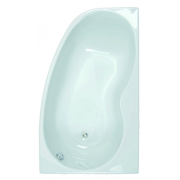 Baignoire Asymétrique Gauche Jacana Gain De Place+ Tablier Acrylique Inclus 150 X 90 Cm