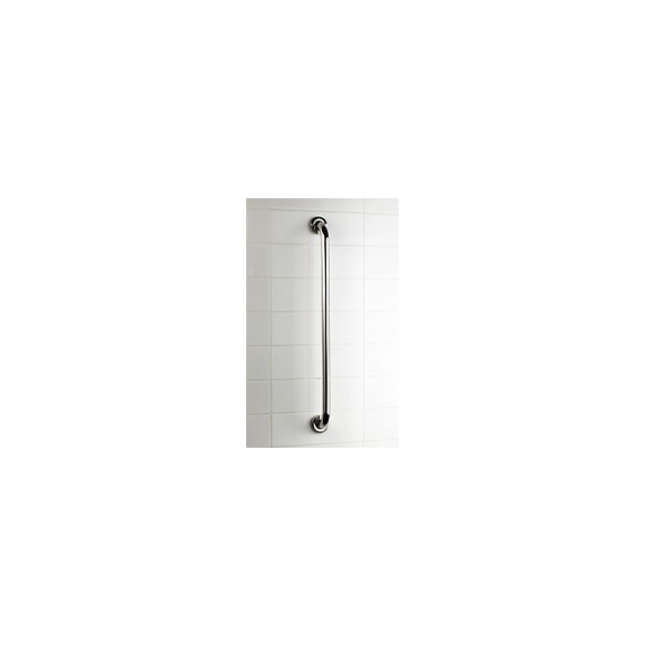 Poignée Pmr Droite Bain Douche En Inox 65 Cm Usis Blanc