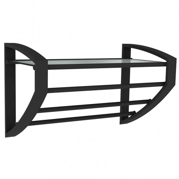 Porte-serviette 3 Barres À Fixer Au Mur Loft-game Noir Mat