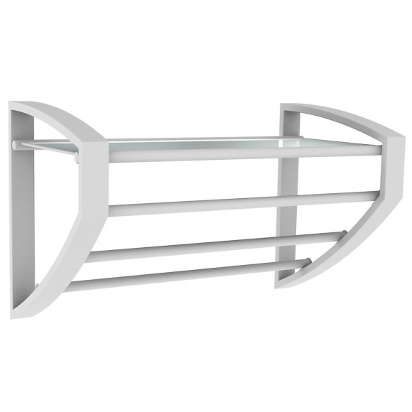 Porte-serviette 3 Barres À Fixer Au Mur Loft-game Blanc Mat