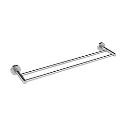 Porte-serviette En Inox 2 Barres 60 Cm Coperblink Chromé Brillant