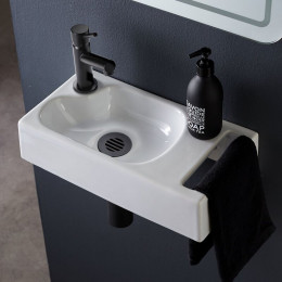 Robinet Lave-mains Noir Mat (eau Froide Uniquement)