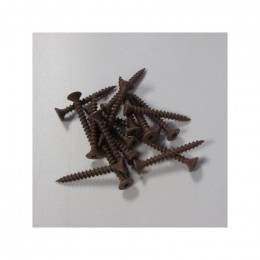 Vis À Tête Laquée L 3cm (x100) Pour Bardage Brun Rouge, Longueur De La Vis - 30 Mm