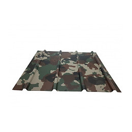 Plaque Nervurée Acier Laqué 2000 X 910 X 0,40 Mm Camouflage, E : 0,40 Mm, L : 910 Mm, L : 2000 Mm