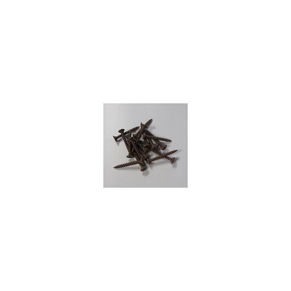 Vis À Tête Laquée L 3cm (x100) Pour Bardage Brun Rouge, Longueur De La Vis - 30 Mm